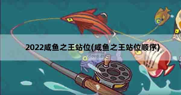 2022咸鱼之王站位(咸鱼之王站位顺序)