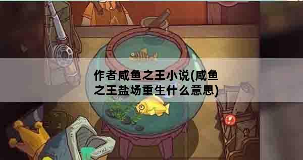 作者咸鱼之王小说(咸鱼之王盐场重生什么意思)