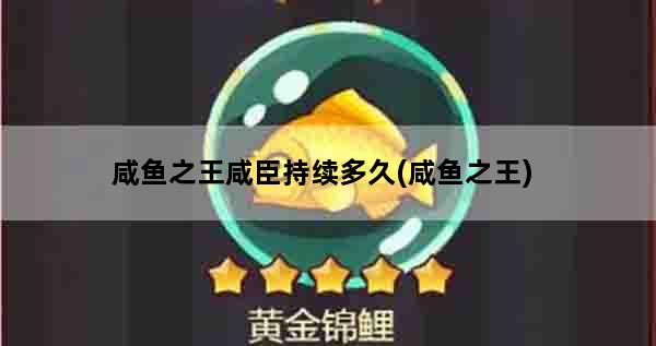 咸鱼之王咸臣持续多久(咸鱼之王)