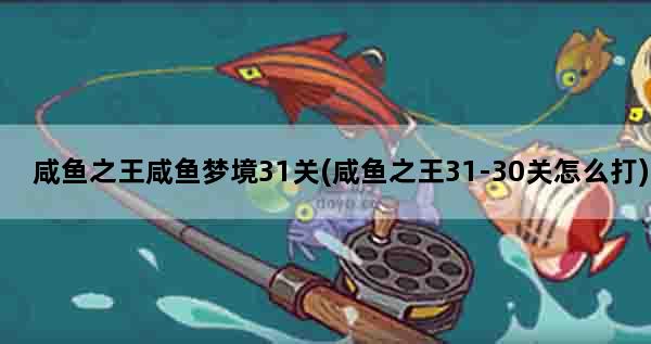咸鱼之王咸鱼梦境31关(咸鱼之王31-30关怎么打)