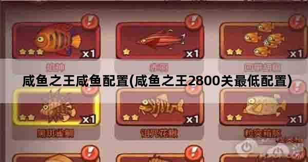 咸鱼之王咸鱼配置(咸鱼之王2800关最低配置)