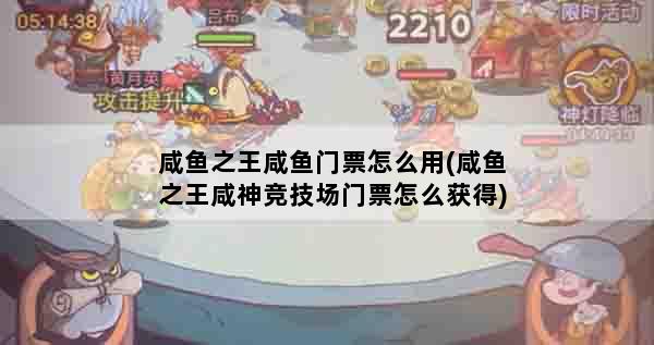 咸鱼之王咸鱼门票怎么用(咸鱼之王咸神竞技场门票怎么获得)
